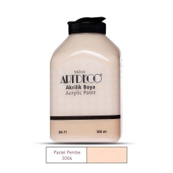 ARTDECO 070L-3006 AKRİLİK BOYA 500ML PASTEL PEMBE