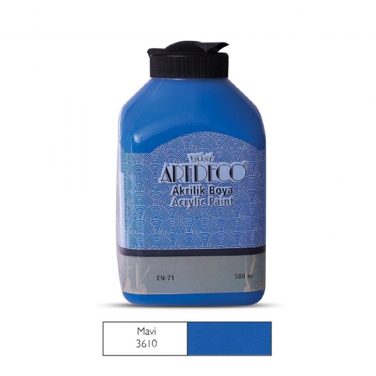 ARTDECO 070L-3610 AKRİLİK BOYA 500ML MAVİ