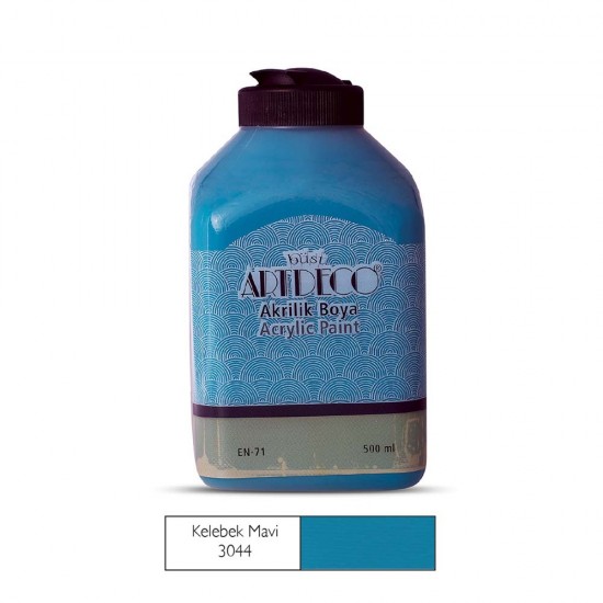 ARTDECO 070L-3044 AKRİLİK BOYA 500ML KELEBEK MAVİ