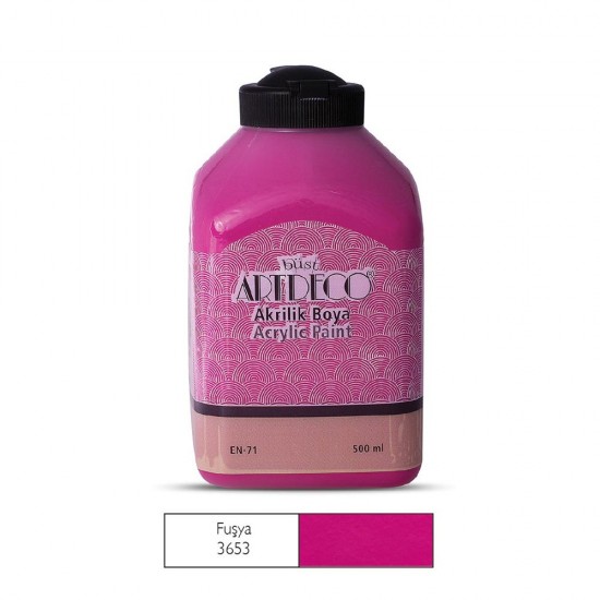 ARTDECO 070L-3653 AKRİLİK BOYA 500ML FUŞYA