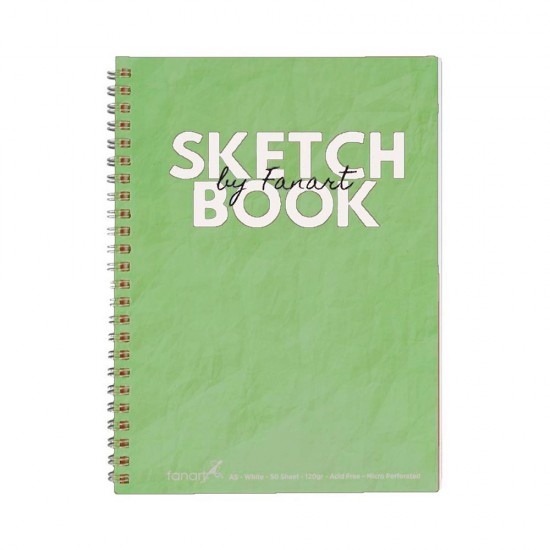 FANART 8673 ACADEMY SKETCH BOOK SPR.120GR A3 50YP YEŞİL