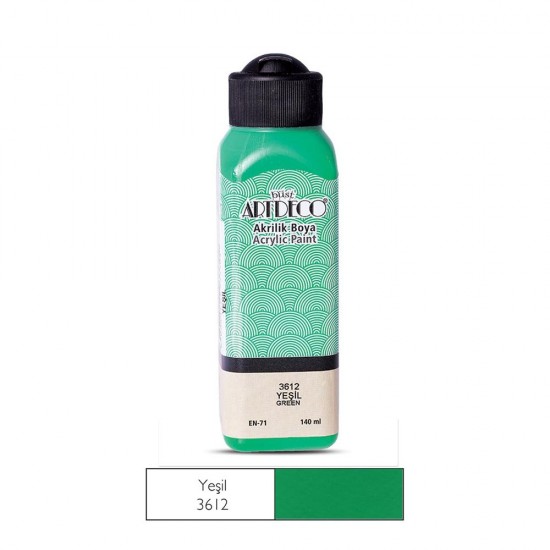 ARTDECO 074R-3612 KARATAHTA BOYASI 140ML YEŞİL