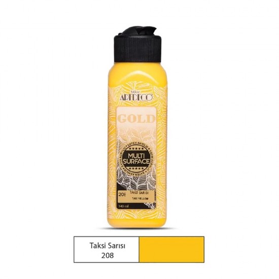 ARTDECO G70R-208 AKRİLİK GOLD BOYA 140ML TAKSİ SAR