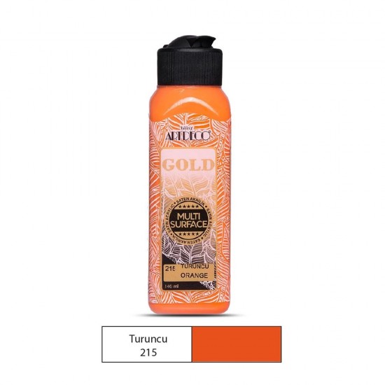 ARTDECO G70R-215 AKRİLİK GOLD BOYA 140ML TURUNCU