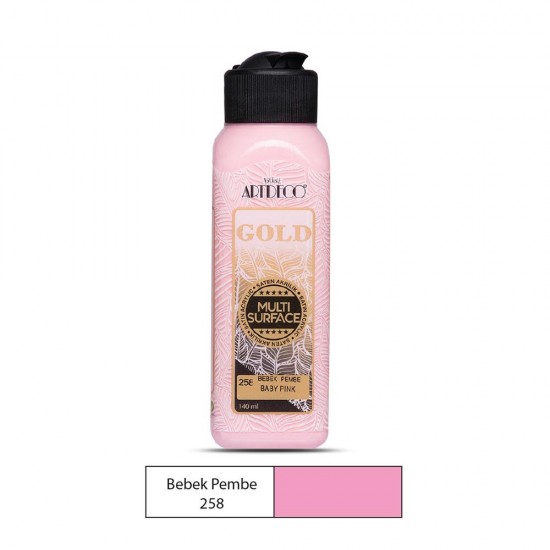 ARTDECO G70R-258 AKRİLİK GOLD BOYA 140ML B.PEMBE