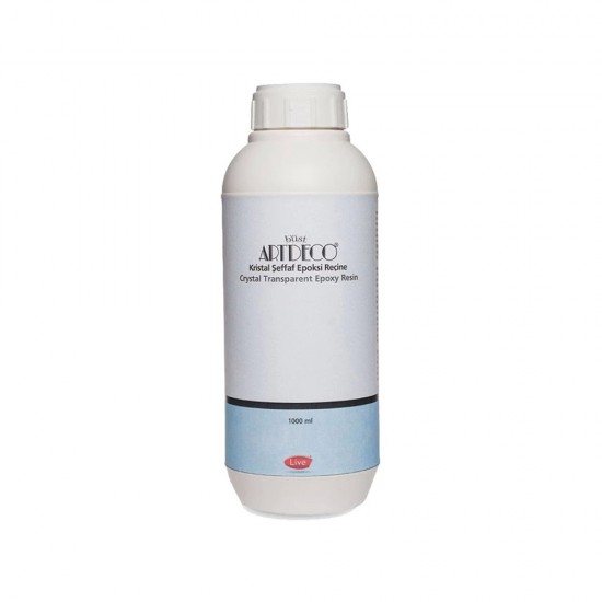 ARTDECO 054M-01 KRİSTAL ŞEFFAF EPOKSİ SERTL 1000ML