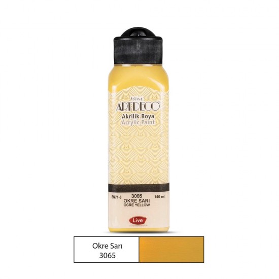 ARTDECO 070R-3065 AKRİLİK BOYA 140ML OKRE SARI