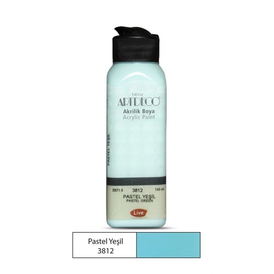 ARTDECO 070R-3812 AKRİLİK BOYA 140ML PASTEL YEŞİL