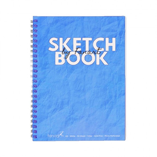 FANART 8681 ACADEMY SKETCH BOOK SPR.80GR A3 50YP MAVİ