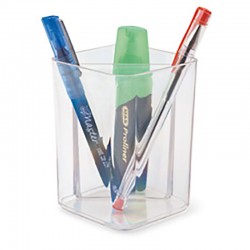 MAS 0490 KRİSTAL KALEMLİK KÜBİK ŞEFFAF