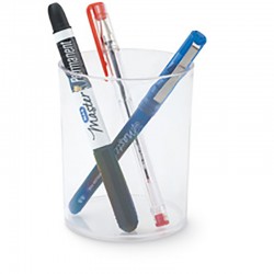 MAS 0495 KRİSTAL KALEMLİK SİLİNDİRİK ŞEFFAF