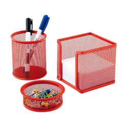 MAS 0505 MASA SETİ PERFORE 3LÜ TK KIRMIZI