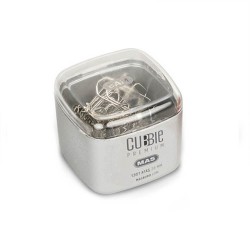 MAS 1301 CUBBİE PREMİUM ATAŞ 28MM SİLVER