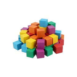 MİLEO 1839 AHŞAP KÜP 20X20X20 RENKLİ