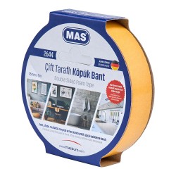 MAS 2644 ÇİFT TARAFLI KÖPÜK BANT 25MMX5M