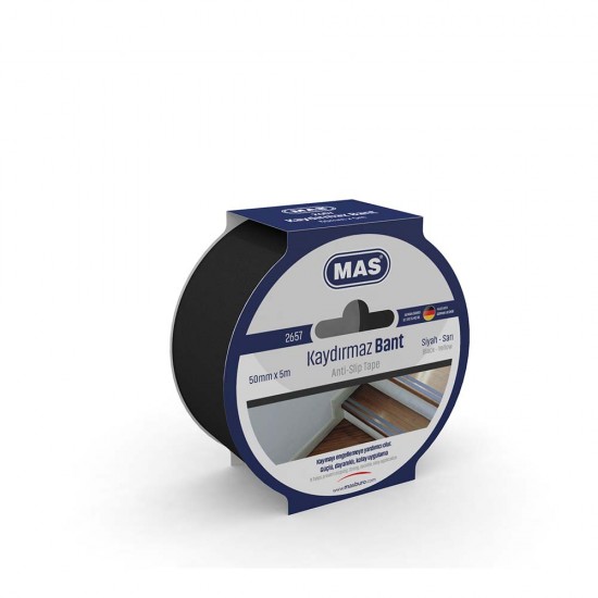 MAS 2657 KAYDIRMAZ BANT 50MMX5M SİYAH