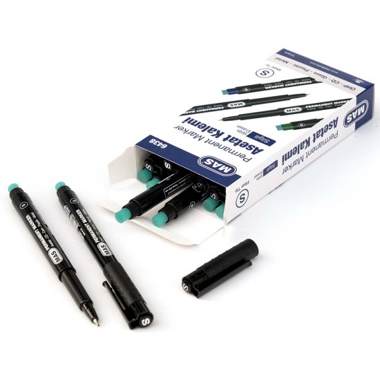 MAS 6438 ASETAT KALEMİ S SİYAH