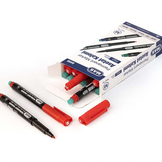 MAS 6440 ASETAT KALEMİ M KIRMIZI