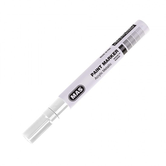 MAS 6448 PAİNT MARKER DEMİRBAŞ KALEMİ BEYAZ