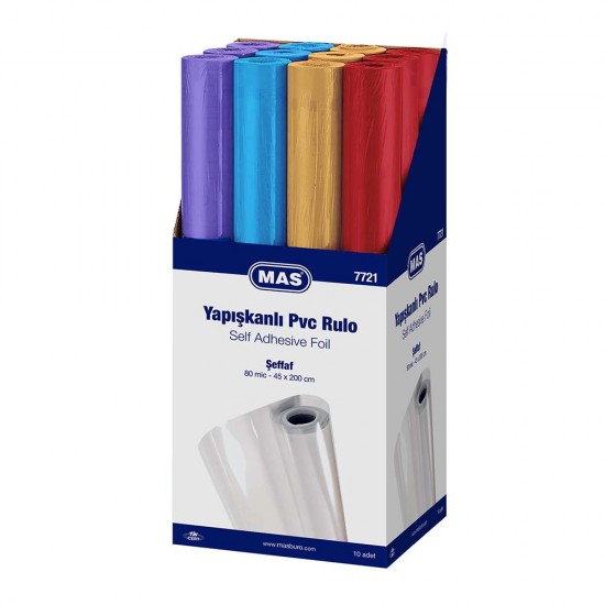 MAS 7721 YAPIŞKANLI PVC RULO 45X200CM KRŞK RENK