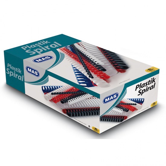 MAS 8120 PLS SPİRAL A4 28MM 50Lİ BEYAZ