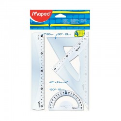 MAPED 242820 CETVEL DÜZ KRİSTAL MİNİ SET 20CM