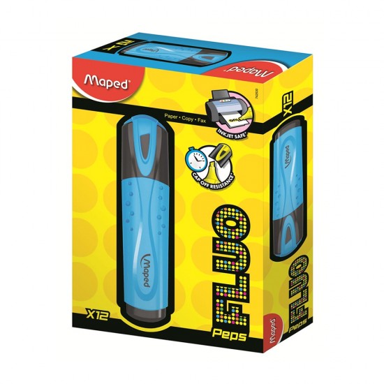 MAPED 742530 FLUO PEPS MONO FOSFORLU KALEM MAVİ