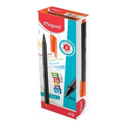 MAPED 749116 FİNE LİNER 12Lİ PORTAKAL RENGİ