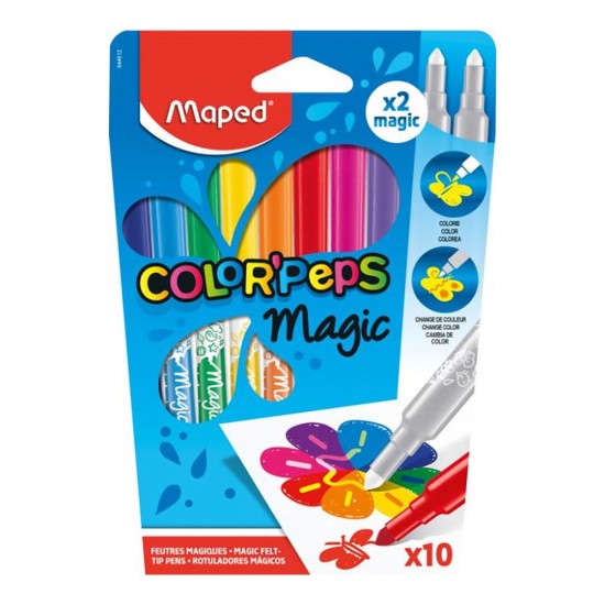 MAPED 844612 COLOR PEPS SİHİRLİ KEÇELİ KALEM 10LU