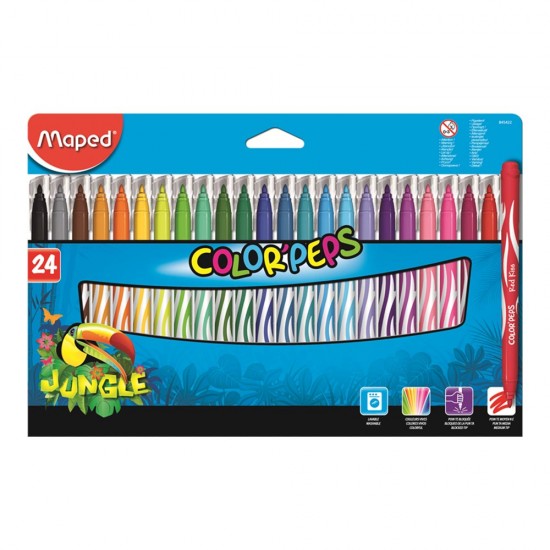 MAPED 845422 JUNGLE KEÇELİ KALEM 24LÜ