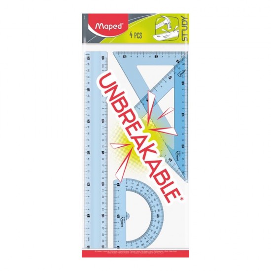 MAPED 981701 STUDY KIRILMAZ ÇİZİM SETİ 4LÜ 30CM