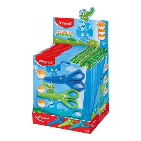 MAPED 981727 MAKAS KIDICRAFT GÜVENLİKLİ 12CM 3LÜ BLS