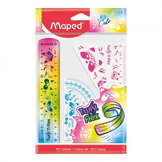 MAPED 981828 MINI CUTE ESNEK 3LÜ ÇİZİM SETİ 15CM