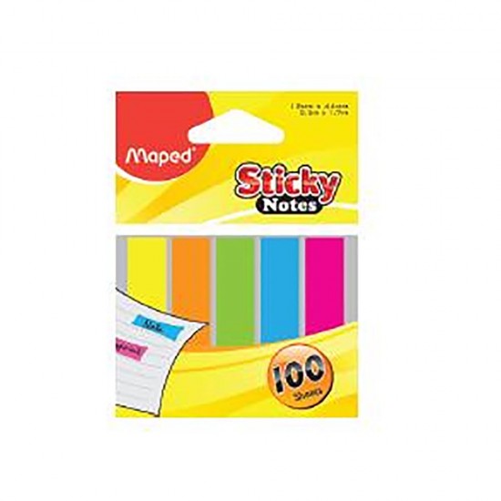 MAPED 760010AA STİCKY NOTES 12X44 PLS.RENKLİ AYRAÇ