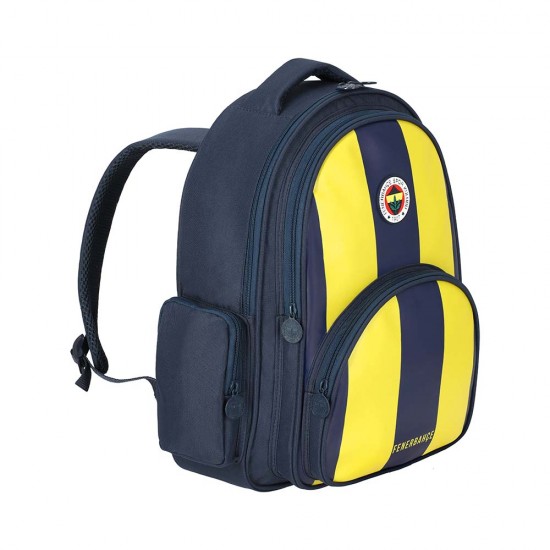 ME 25756 FENERBAHÇE EFSANE ÇUBUKLU SUNİ DERİ OKUL ÇANTASI