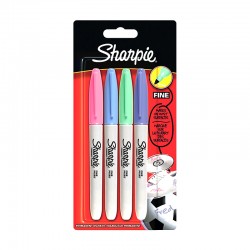 SHARPİE 2065402 FİNE PRMNNTMRKR PASTEL RNK 4LÜ BLS
