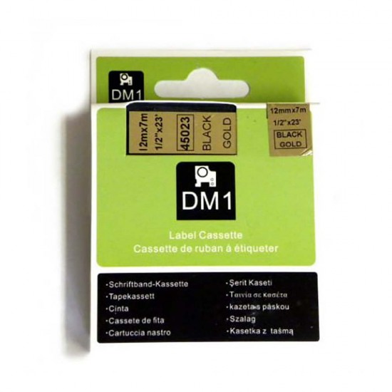 DYMO 45023 D1 YEDEK ŞERİT ALTIN-SİYAH