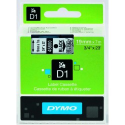 DYMO 45800 D1 YEDEK ŞERİT ŞEFFAF-SİYAH