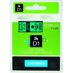 DYMO 53719 D1 YEDEK ŞERİT YEŞİL-SİYAH
