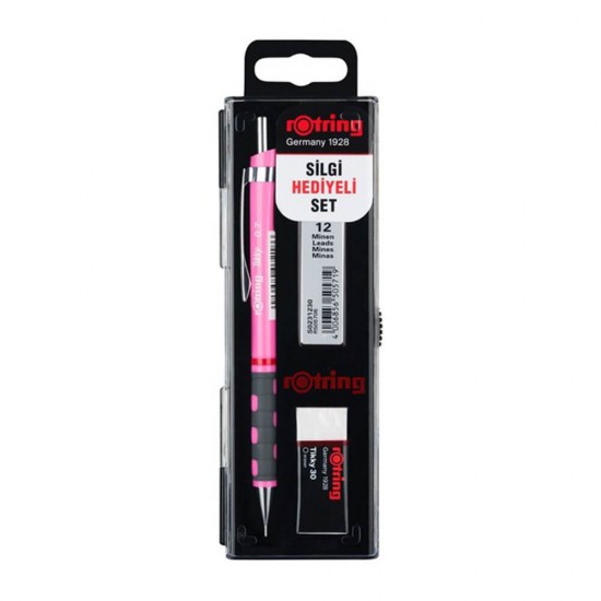 ROTRİNG 3LÜ OKUL SETİ 07MM NEON PEMBE VERSATİL+MİN+SİLGİ