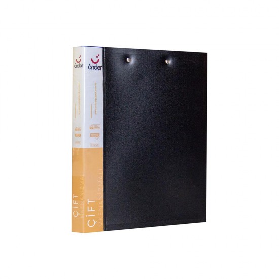 ÖNDER 1110-3 A4 PP ÇİFT MEKANİZMALI DOSYA SİYAH