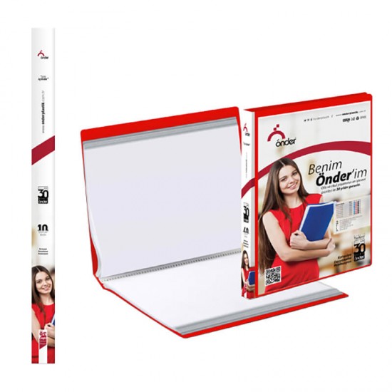 ÖNDER 1210-1 A4 ÖN CEPLİ SUNUM DOSYASI 10LU MAVİ