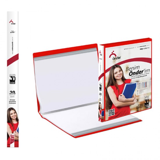 ÖNDER 1220-1 A4 ÖN CEPLİ SUNUM DOSYASI 20Lİ MAVİ