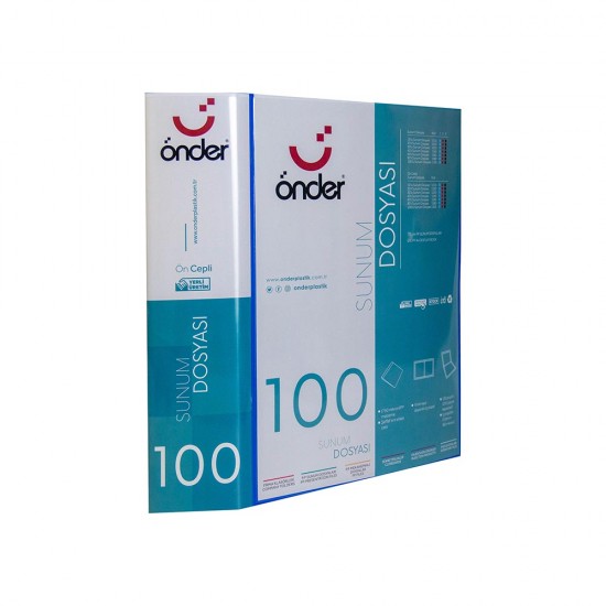 ÖNDER 1300-1 A4 ÖN CEPLİ SUNUM DOSYASI 100LÜ MAVİ