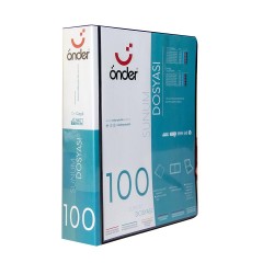 ÖNDER 1300-3 A4 ÖN CEPLİ SUNUM DOSYASI 100LÜ SİYAH