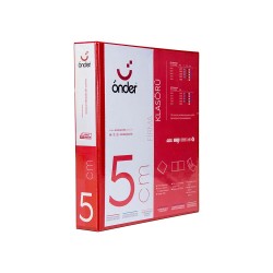 ÖNDER 2005-2 A4 FİRMA KLASÖRÜ 5CM 2D MEK KIRMIZI