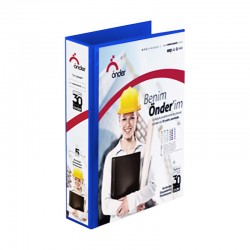 ÖNDER 2015-6 A4 FİRMA KLASÖRÜ 5CM 4D MEK LACİVERT