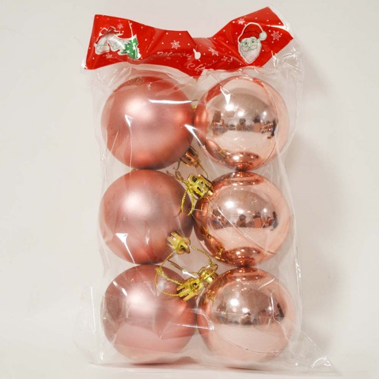 ORCA N2-6006AB YILBAŞI TOPU 6CM 6LI PK BAKIR