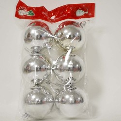 ORCA N2-6006AB YILBAŞI TOPU 6CM 6LI PK GÜMÜŞ