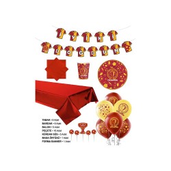 SÜSCÜ HASAN KUTLAMA SETİ CHAMPION  SARI KIRMIZI